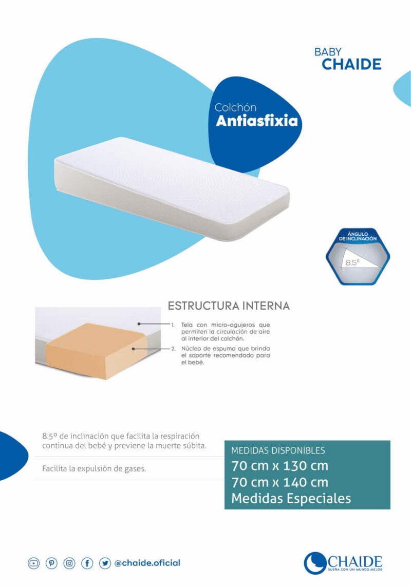 Baby Chaide Colchon Antiasfixia - Imagen 2