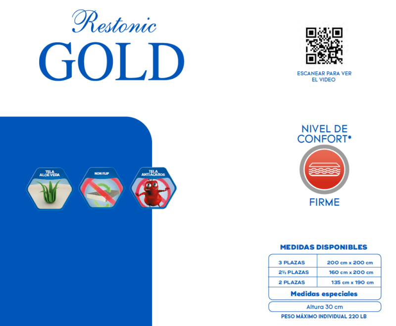 Colchon Chaide Restonic Gold - Imagen 2