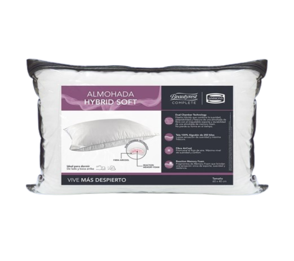 Almohada Simmons Beautyrest Hybrid Soft