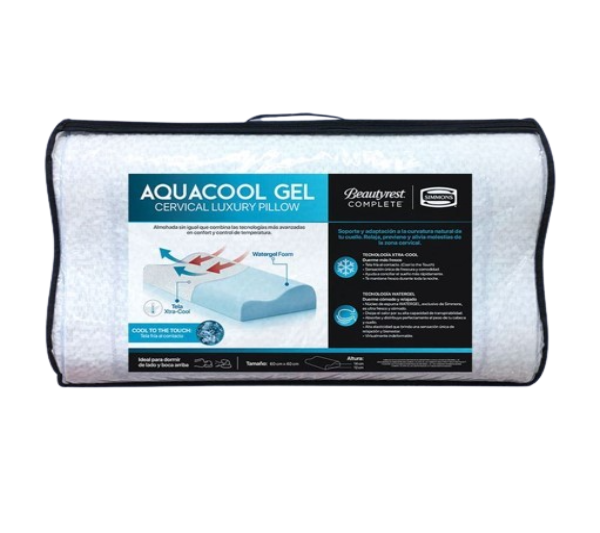 Almohada Simmons Aquacool Gel Cervical Luxury